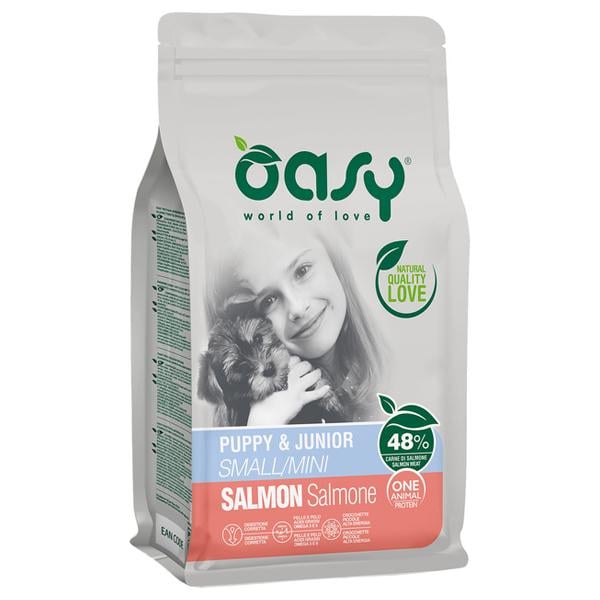 Корм для собак сухой OASY OAP PUPPY Small/Mini лосось 800 г (000025544)