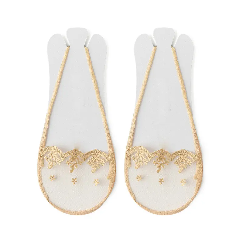 Носки следки женские кружевные 5 пар Бежевый (L00060-1) Носки следки женские кружевные 5 пар Бежевый (L00060-1)