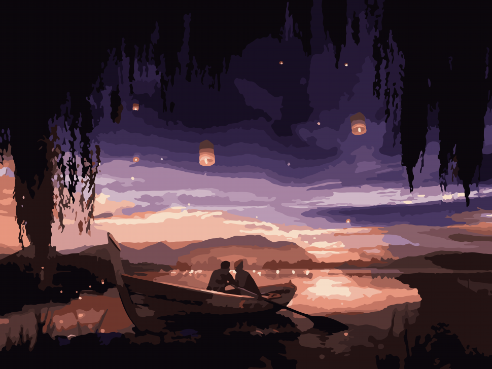 Картина за номерами Art Craft Закохані під небом 40х50 см (10213-AC)