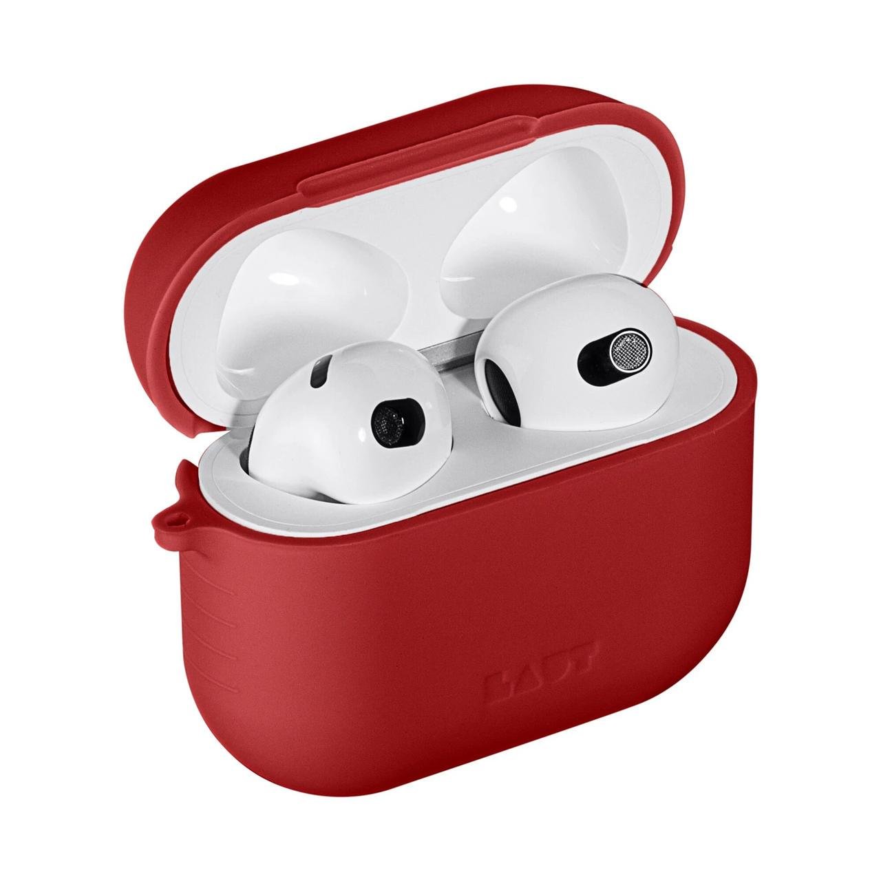 Чехол для наушников силиконовый Laut POD для AirPods 3 Red (L_AP4_POD_R) - фото 1