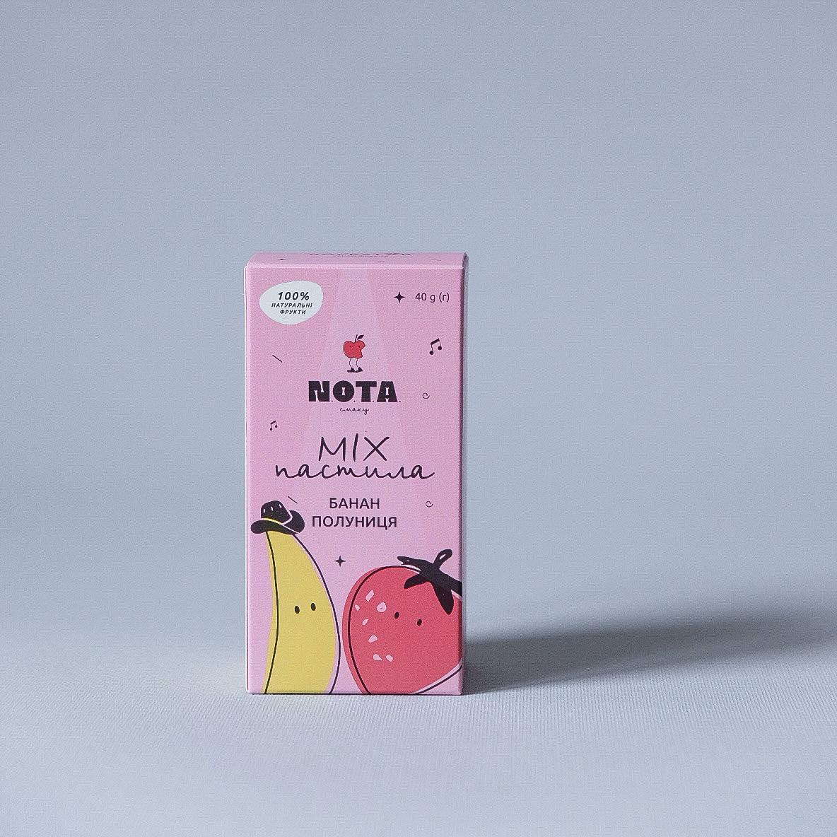 Пастила NOTAсмаку Микс Банан/Клубника 40 г (14327267) - фото 2
