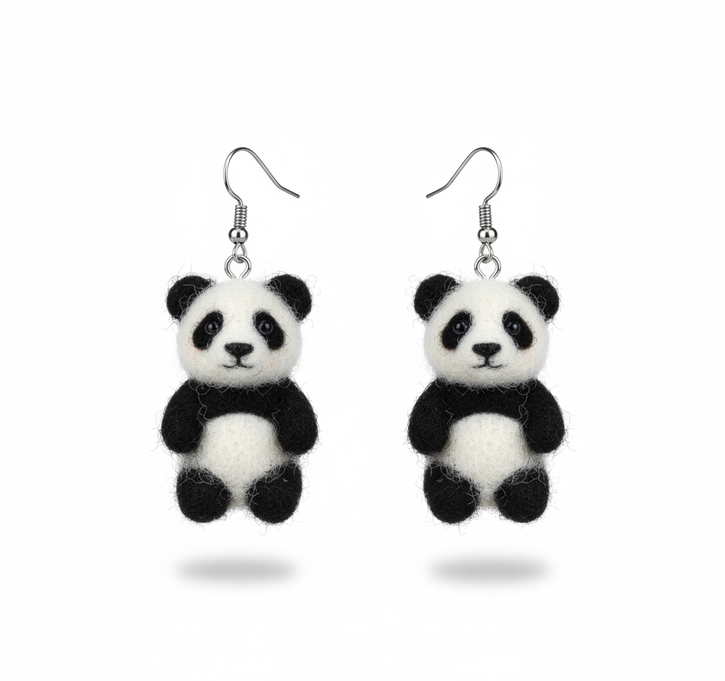 Серьги подвески Панда (2566665684)