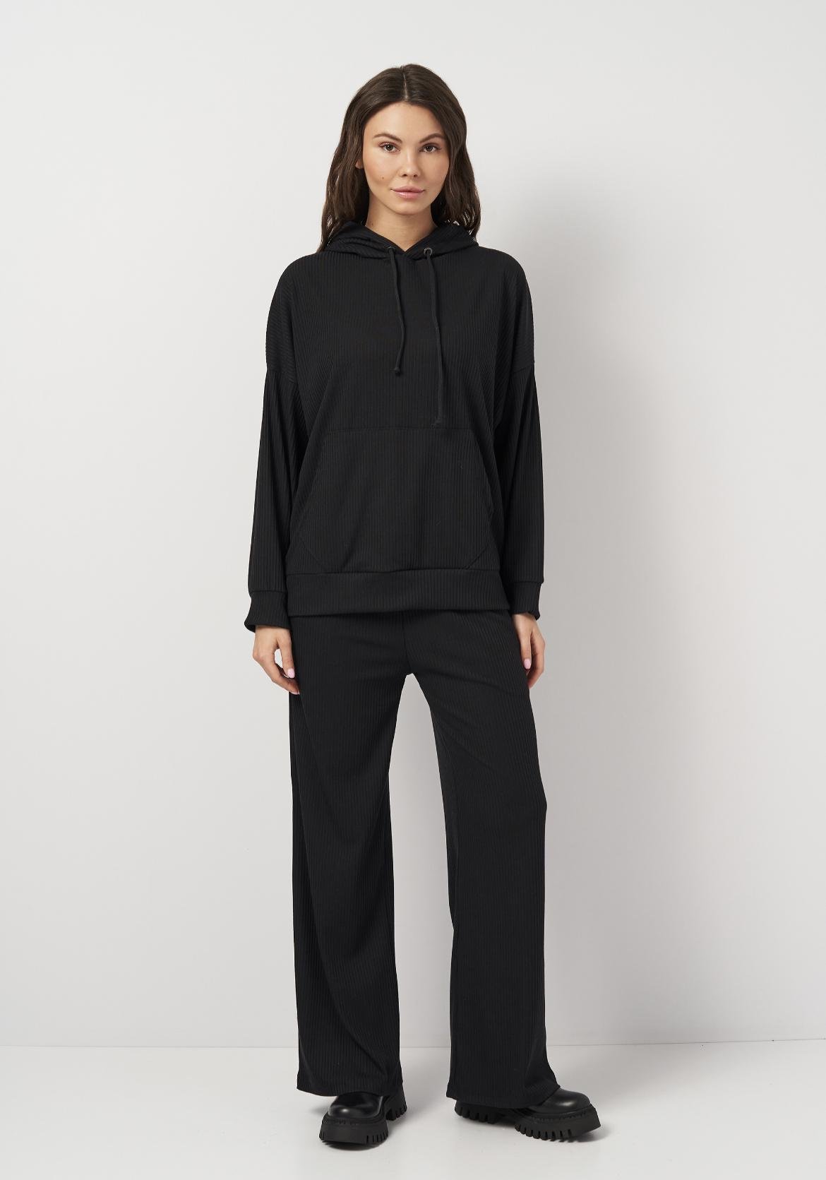 Костюм в рубчик жіночий лалі р. 54 Чорний (2285640784)