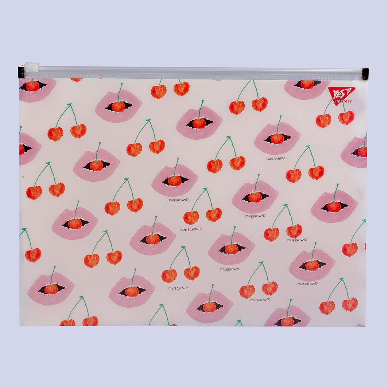 Папка-конверт YES Fancy А4 на молнии (491759)