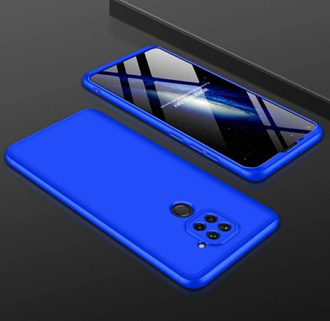 Чехол GKK 360 градусов для Xiaomi Redmi 10X / Note 9 Синий (085510)