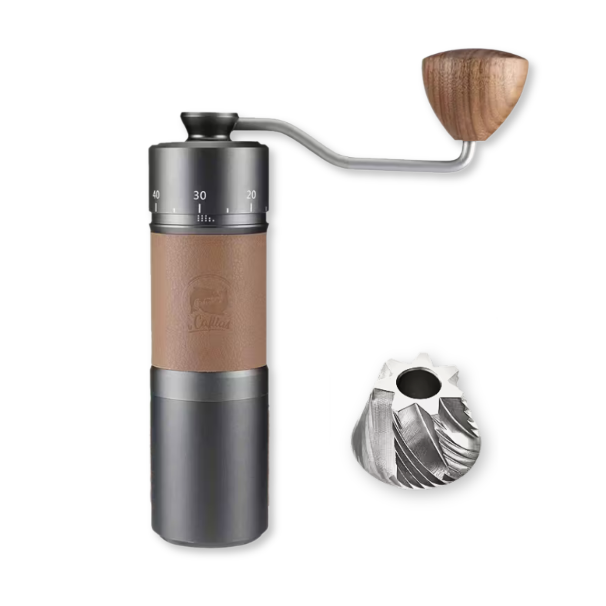 Кофемолка ручная iCafilas сталь 420 30 г Темно-серый (7021) Кофемолка ручная iCafilas сталь 420 30 г Темно-серый (7021)