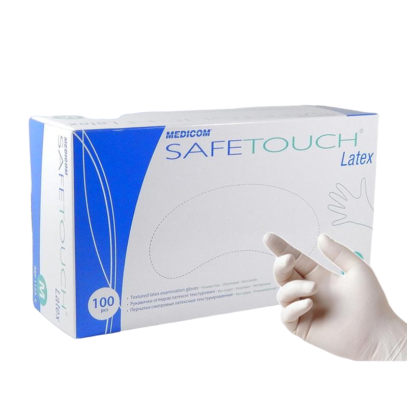 Перчатки латексные Medicom SafeTouch E-Series нестерильные S (4045)