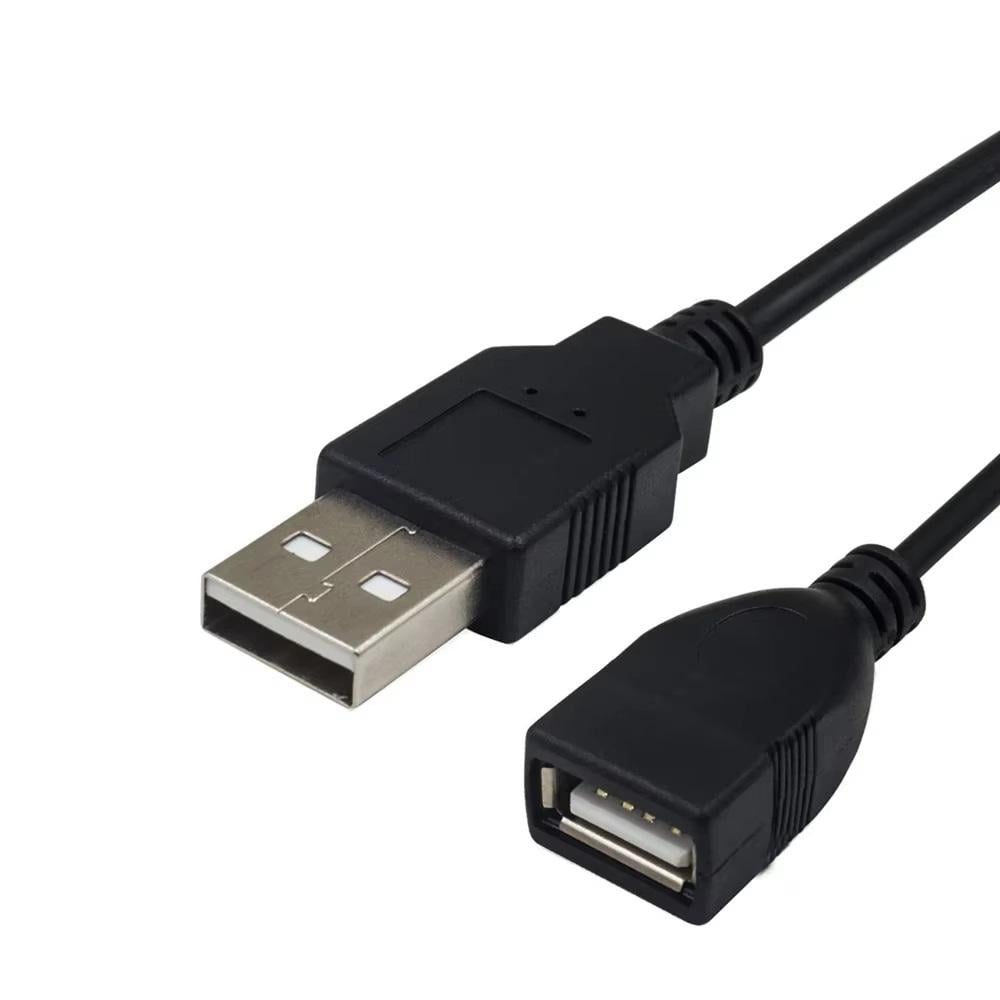 Подовжувач USB з вимикачем male-female 25 см Black (ME0020398) - фото 2