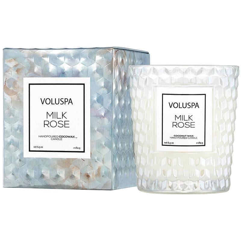 Свеча ароматическая Voluspa Roses Milk Rose стеклянный стакан 184 г (111004541)