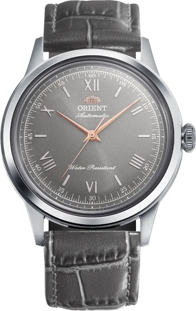 Наручний годинник чоловічий Orient Bambino 38 мм RA-BB0006N30B з сталевим корпусом WR 30 м Сірий (3124658596)