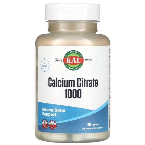 Микроэлемент кальций KAL Calcium Citrate 1000 мг 90 табл. (000023498)
