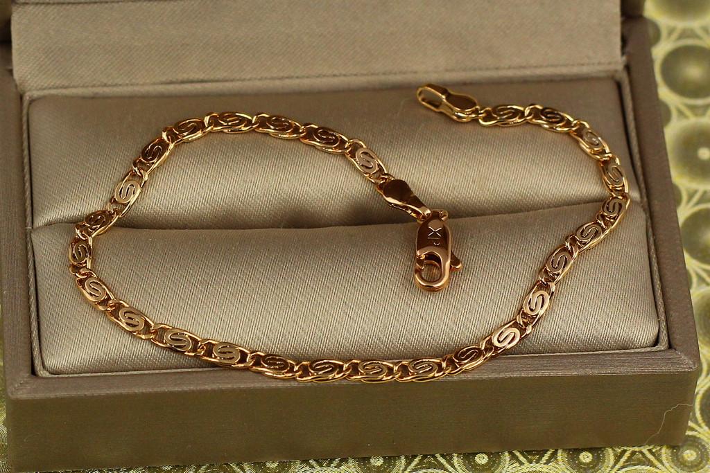 Браслет Xuping Jewelry Улитка 17 см х 3 мм Золотистый (1995787142)