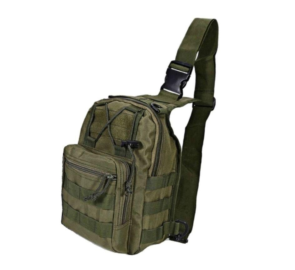 Сумка-барсетка мужская с плечевым ремнем 5 л Зеленый Сумка-барсетка мужская с плечевым ремнем 5 л Зеленый