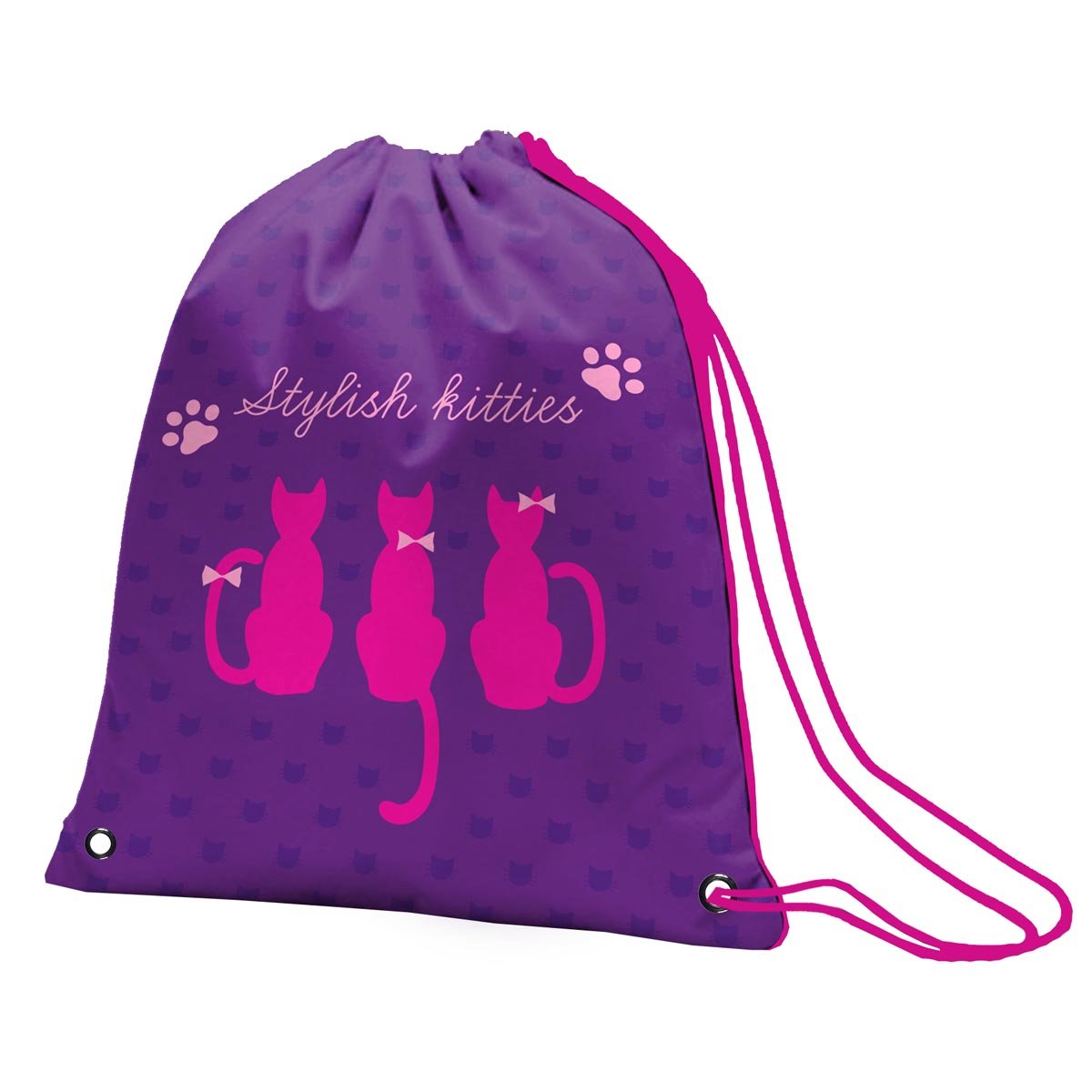 Сумка для обуви YES SB-10 Stylish kitties Сиреневый (555476)