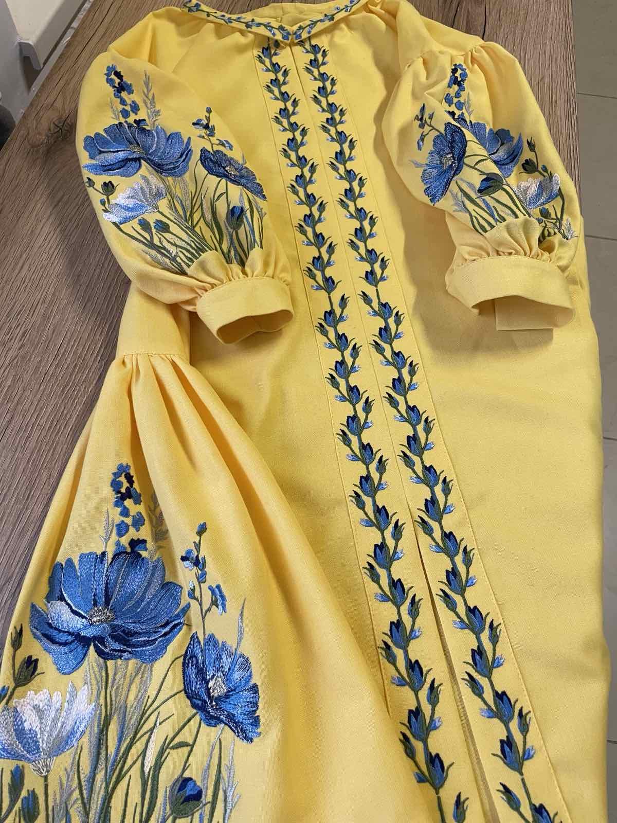 Платье-вышиванка детское Вышиваночка р. 158 Желтый (8215-8) - фото 5 Платье-вышиванка детское Вышиваночка р. 158 Желтый (8215-8) - фото 5