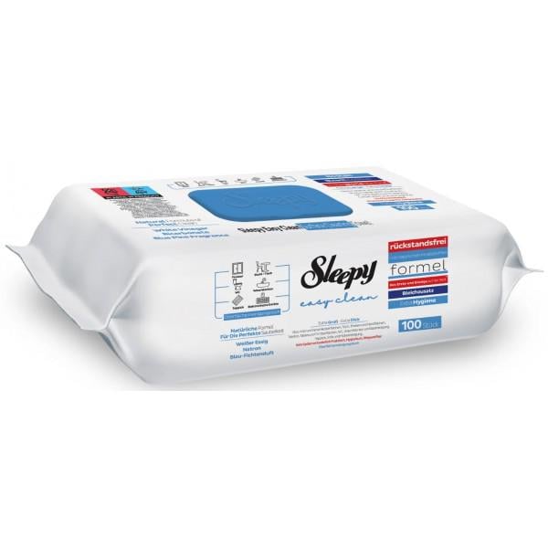 Влажные салфетки для уборки Sleepy Easy Clean с клапаном Хвоя 100 шт.
