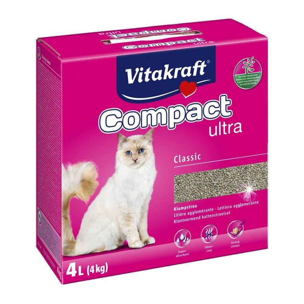 Наполнитель для туалета Vitakraft Compact Ultra Classic 4 кг (14029)