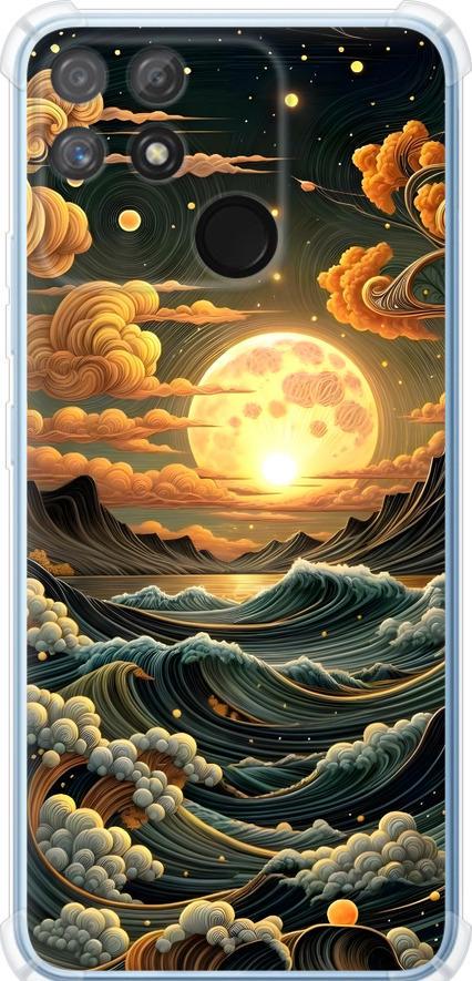 Чехол на Realme Narzo 50A Арт волны (6332sp-2514-42517) Чехол на Realme Narzo 50A Арт волны (6332sp-2514-42517)