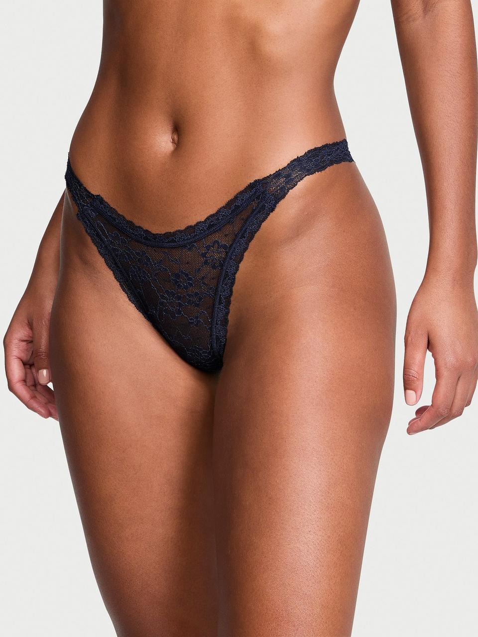 Трусики женские Victoria Secret Lace Brazilian XL Синий (2784382115)