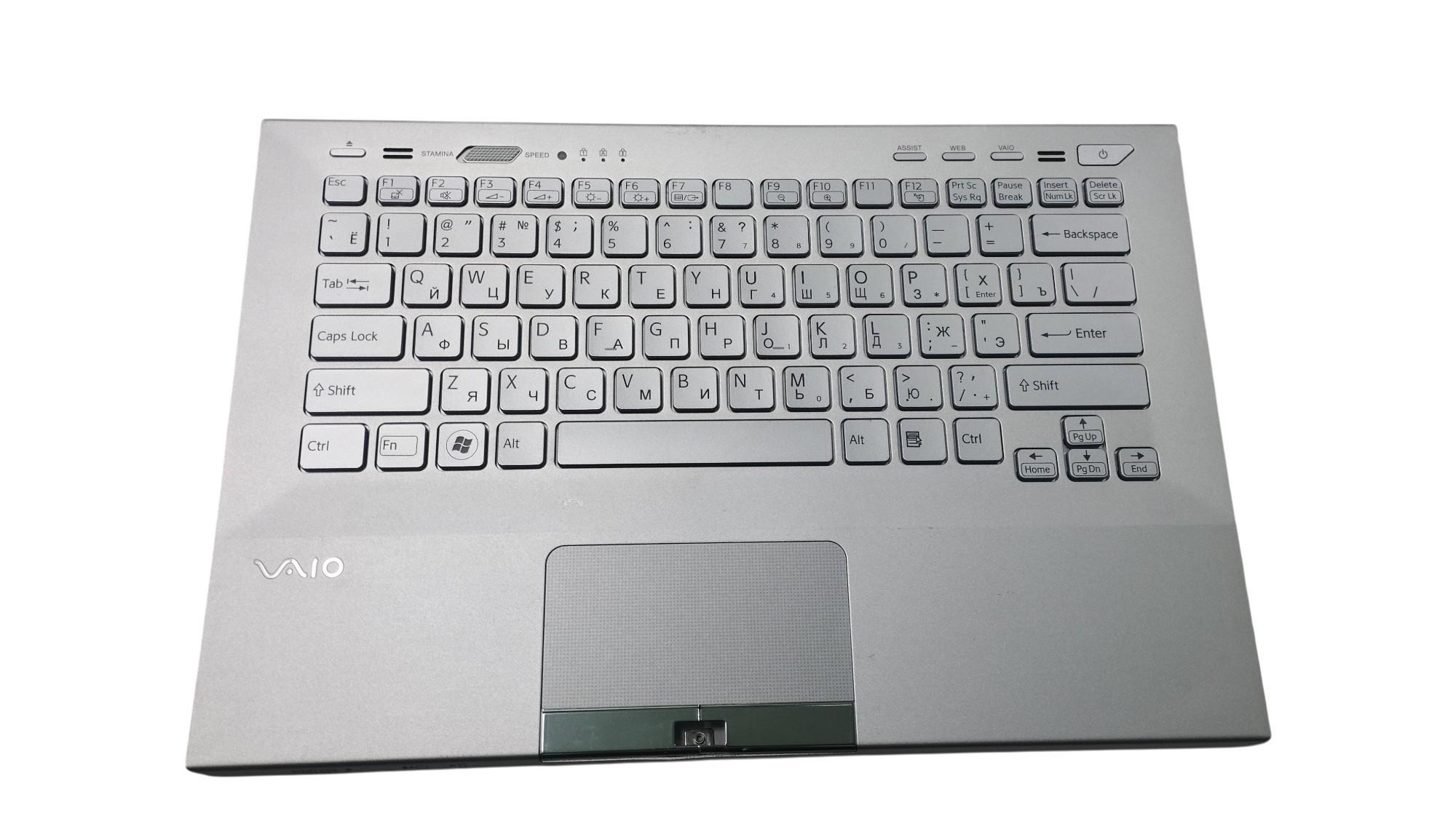 Клавиатура для ноутбука Sony Vaio VPC-SB TopCase for fingerprint reader Silver (004144) Клавиатура для ноутбука Sony Vaio VPC-SB TopCase for fingerprint reader Silver (004144)