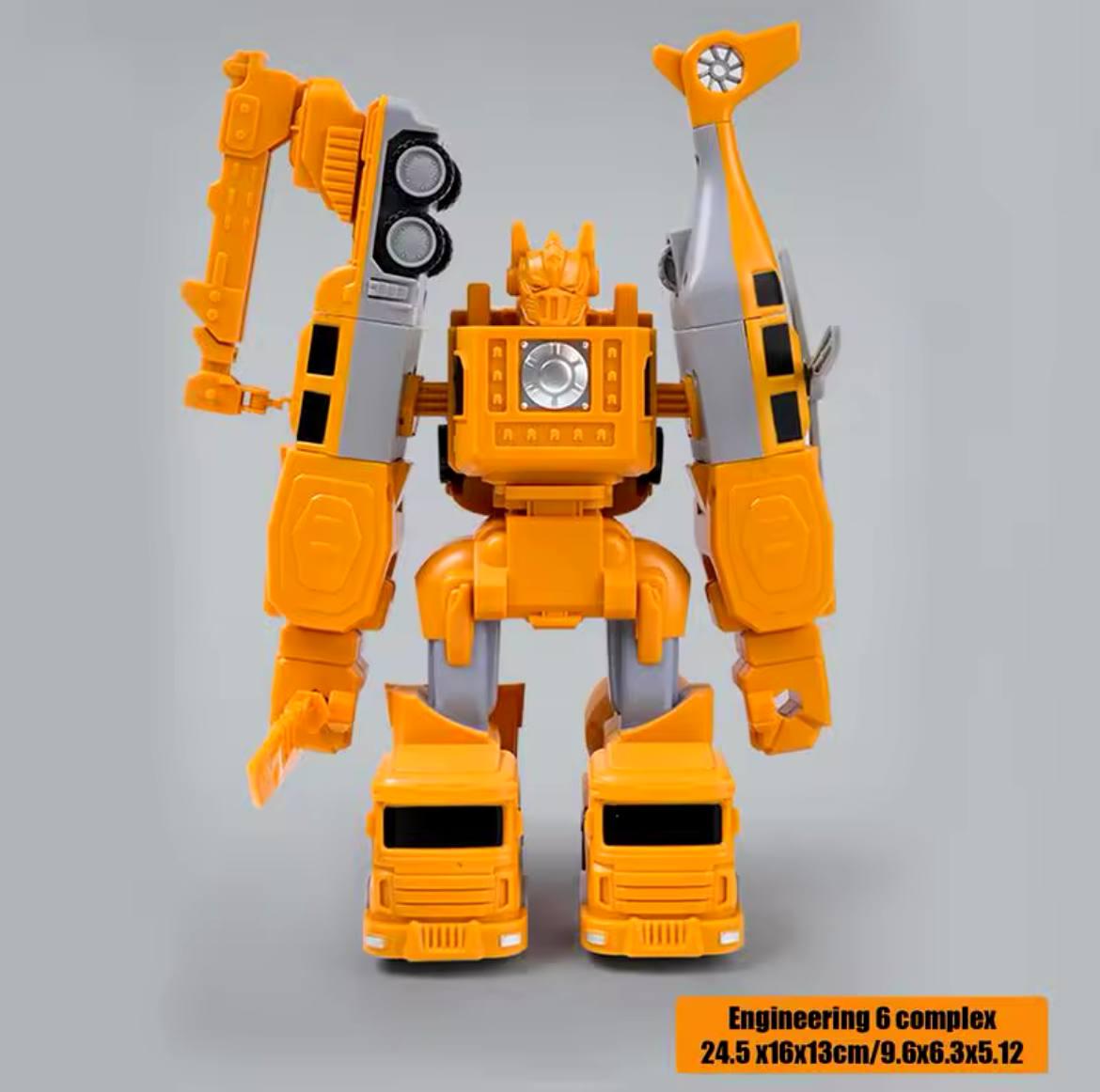 Конструктор Будівельний Трансформер 6в1 Помаранчевий (ooppp213115) - фото 7
