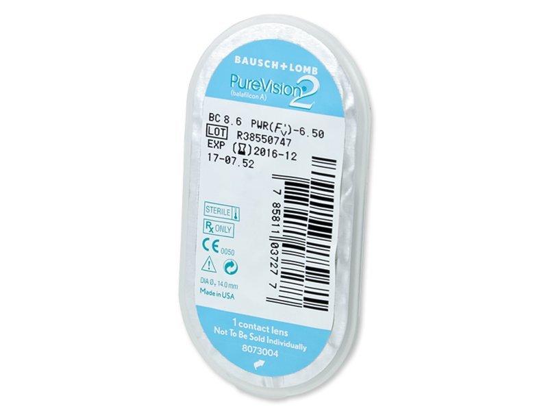 Контактные линзы Bausch & Lomb PureVision 2 -9,50 1 шт. (/1/пв/950/)