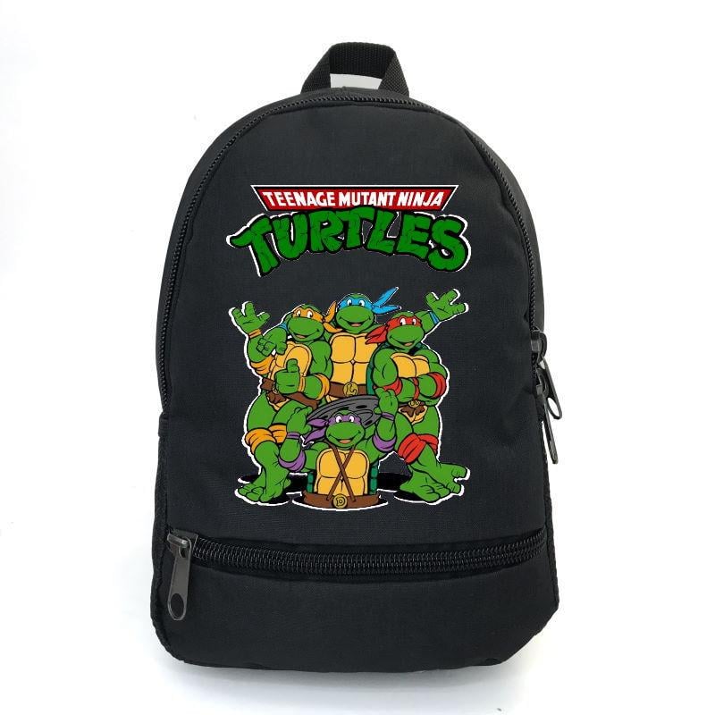 Школьный рюкзак Cappuccino Toys ninja turtle-013 с принтом Черепашки ниндзя 12,5 л Черный (1381809880)