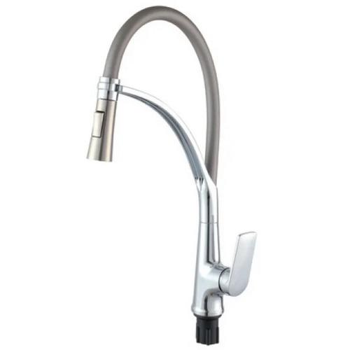 Смеситель для кухни PLAMIX Lucas PM0715 с гибким изливом Серый (250122)