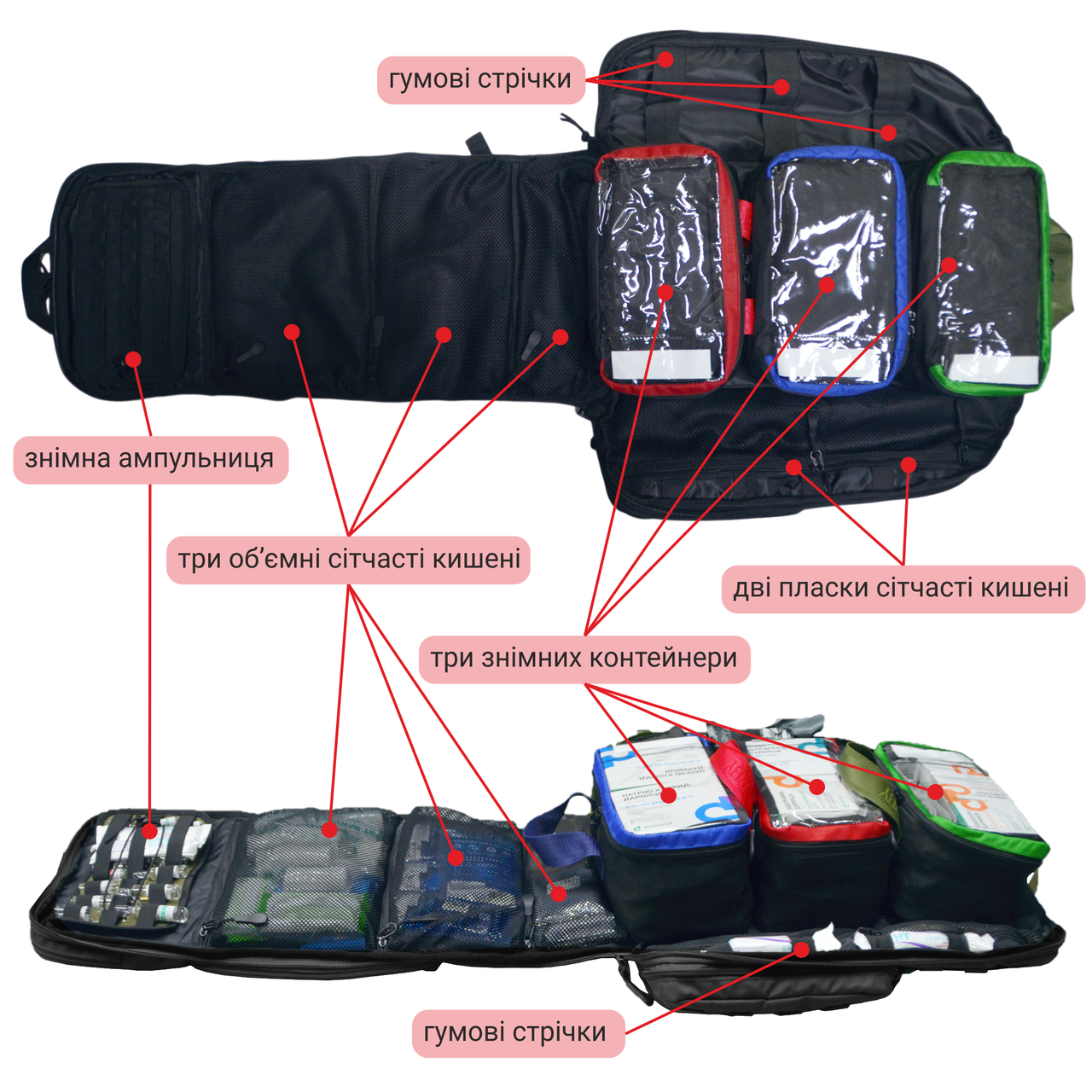 Рюкзак медицинский Derby SKAT-2 Черный (2087565806) - фото 3 Рюкзак медицинский Derby SKAT-2 Черный (2087565806) - фото 3