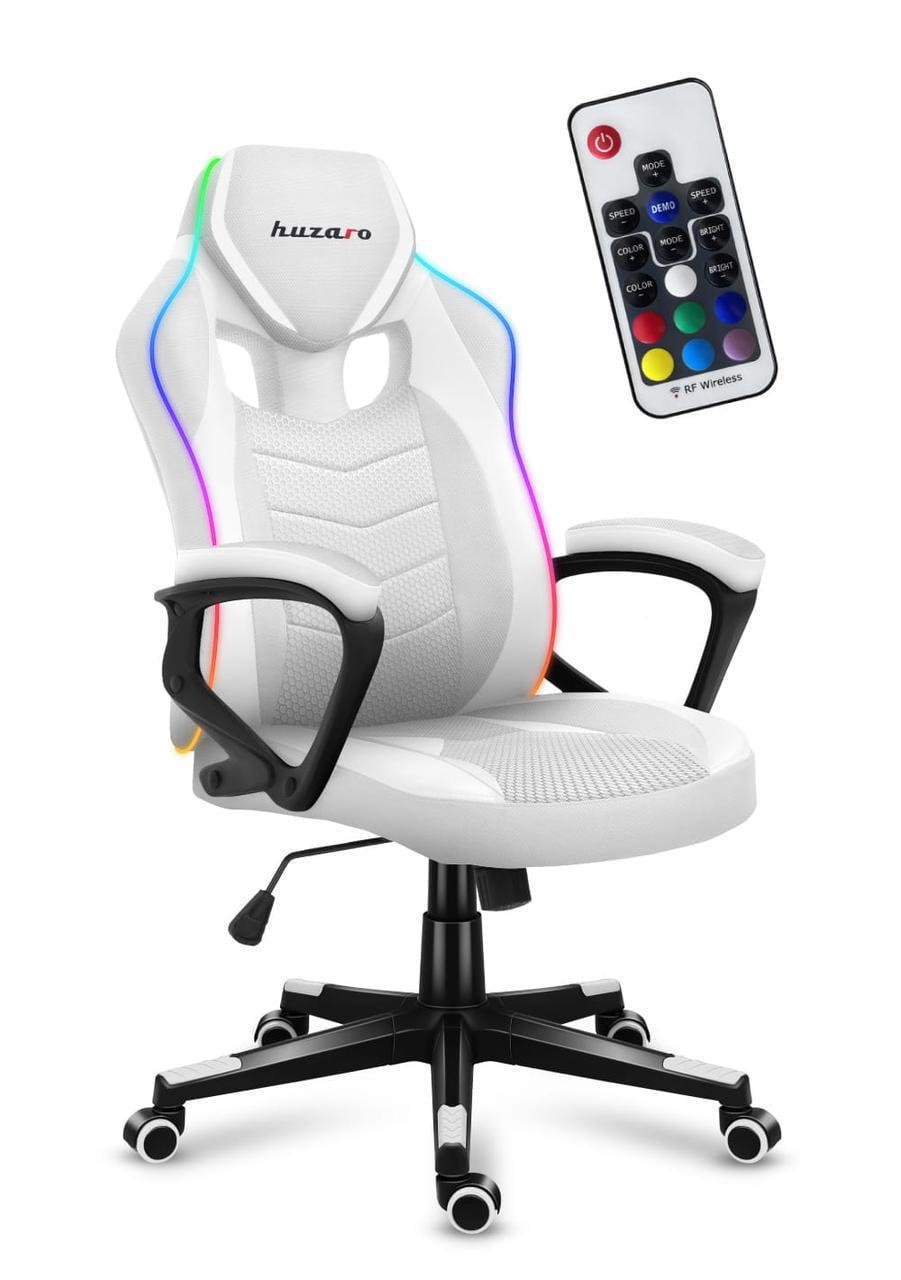 Компьютерное кресло HUZARO Force 2.5 RGB ткань White (20700604) Компьютерное кресло HUZARO Force 2.5 RGB ткань White (20700604)