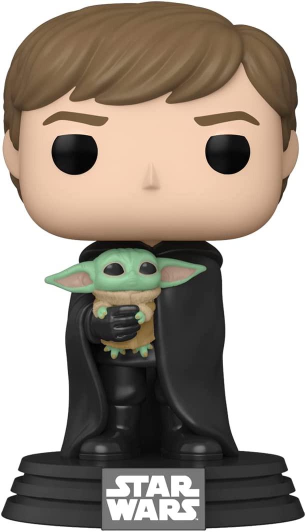 Фігурка Funko Pop! Star Wars The Mandalorian Luke Skywalker with Grogu