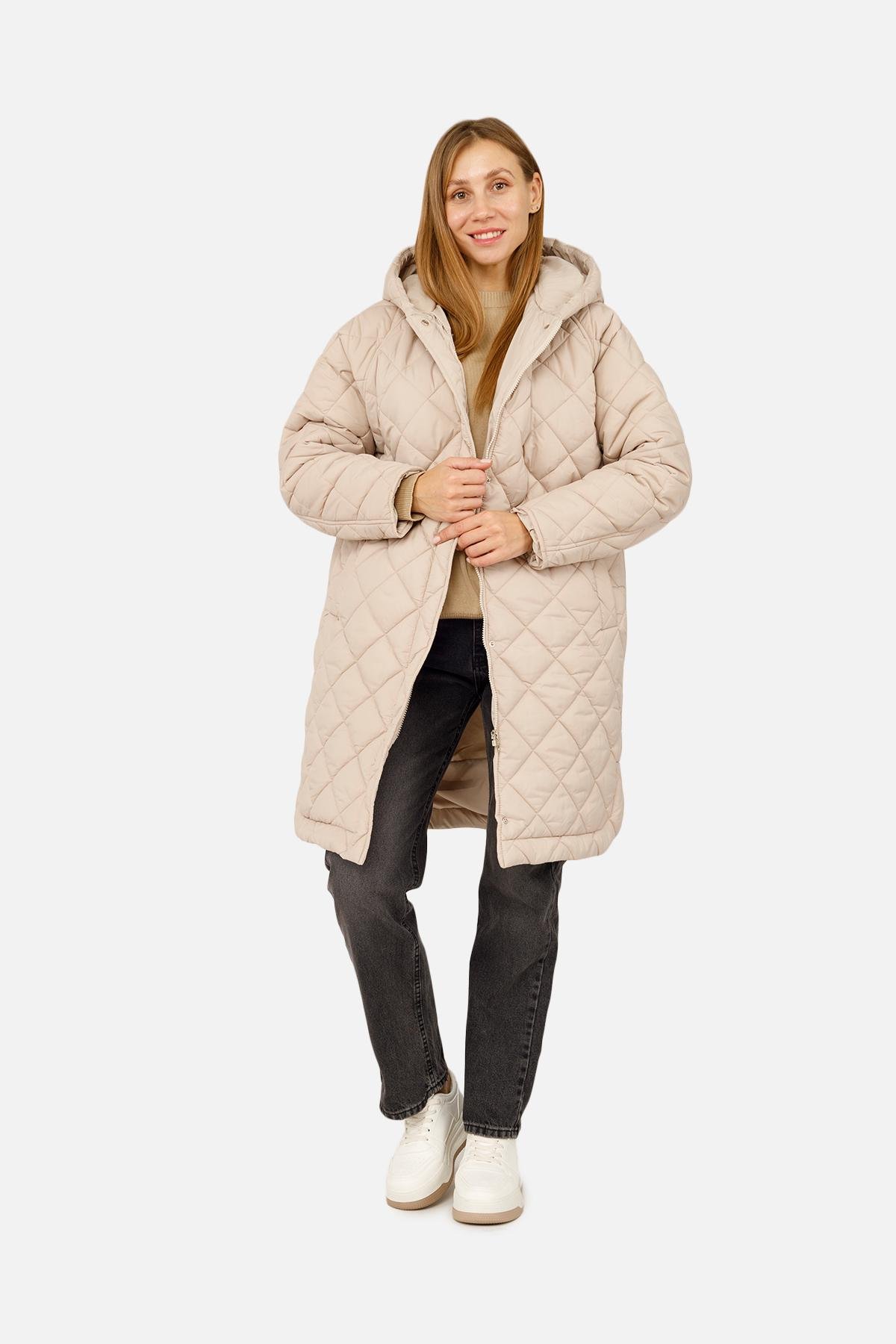 Куртка жіноча ЦБ-00259285 р. 40 Бежевий (28422184) - фото 2 Куртка жіноча ЦБ-00259285 р. 40 Бежевий (28422184) - фото 2