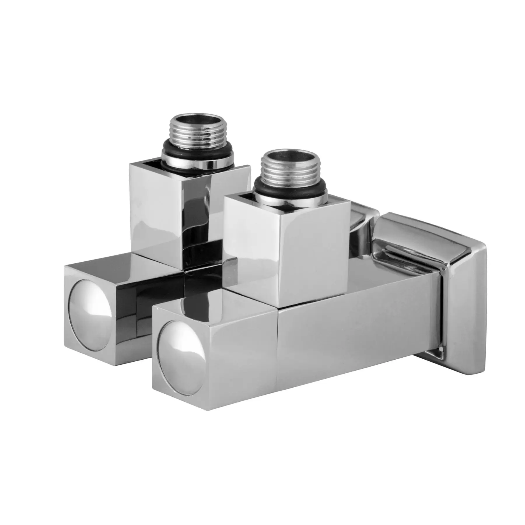 Кран напівоборотний кутовий з американкою SOLOMON LUX 1/2″ CUBE CHROM 8888 2 шт. (GSR-000021913) - фото 3