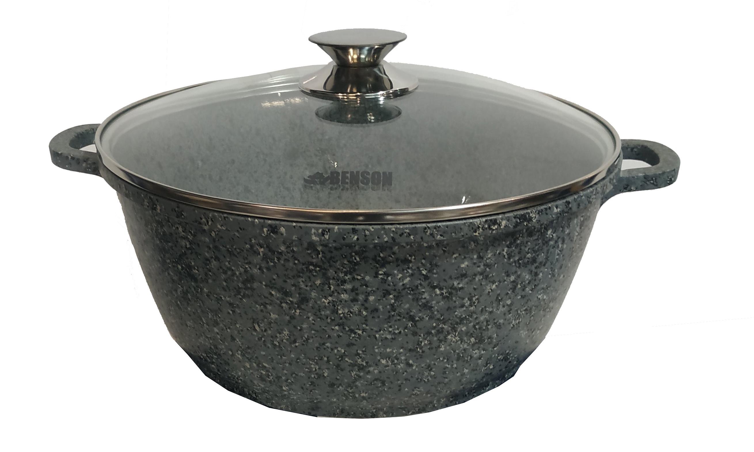 Каструля Benson BN-354 6,2 л Чорний (14380006)