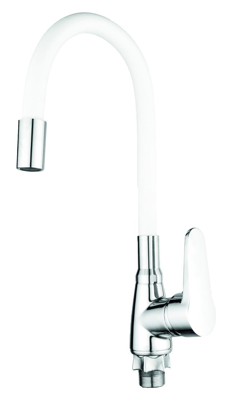 Змішувач для кухні MIXXUS Elvis 014 Reflector White без підводки (MI6309)