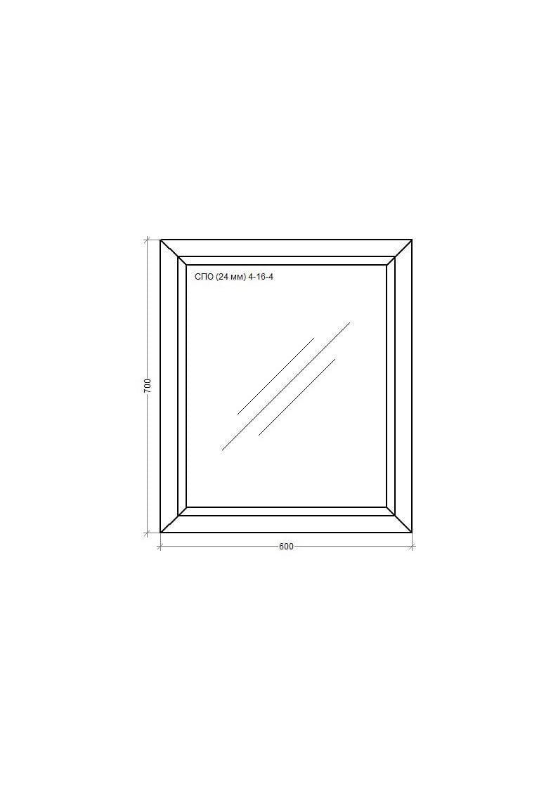 Окно металлопластиковое WDS MiroPlast глухое 600х700 мм - фото 2 Окно металлопластиковое WDS MiroPlast глухое 600х700 мм - фото 2