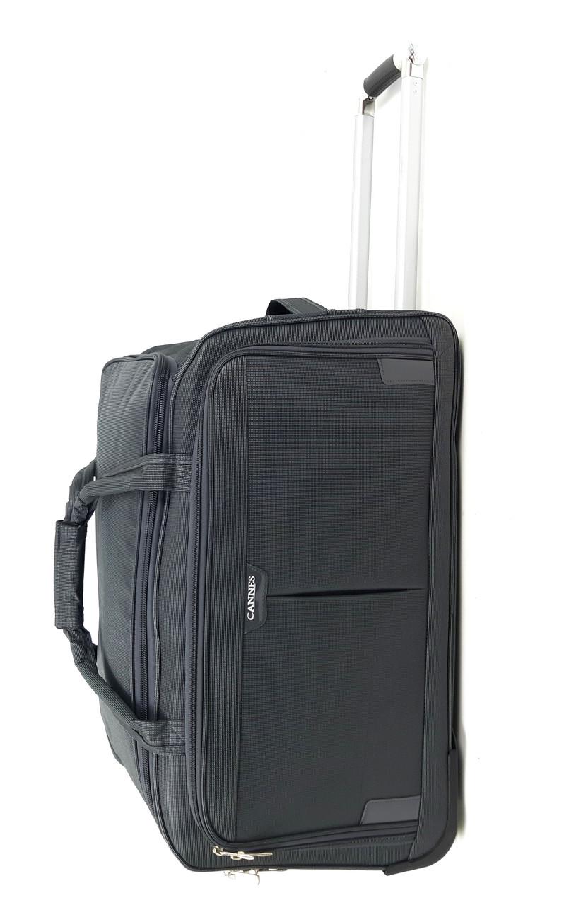 Сумка дорожня на 3 колесах Cannes 80 л 6432х39 см Сірий (1093041521)