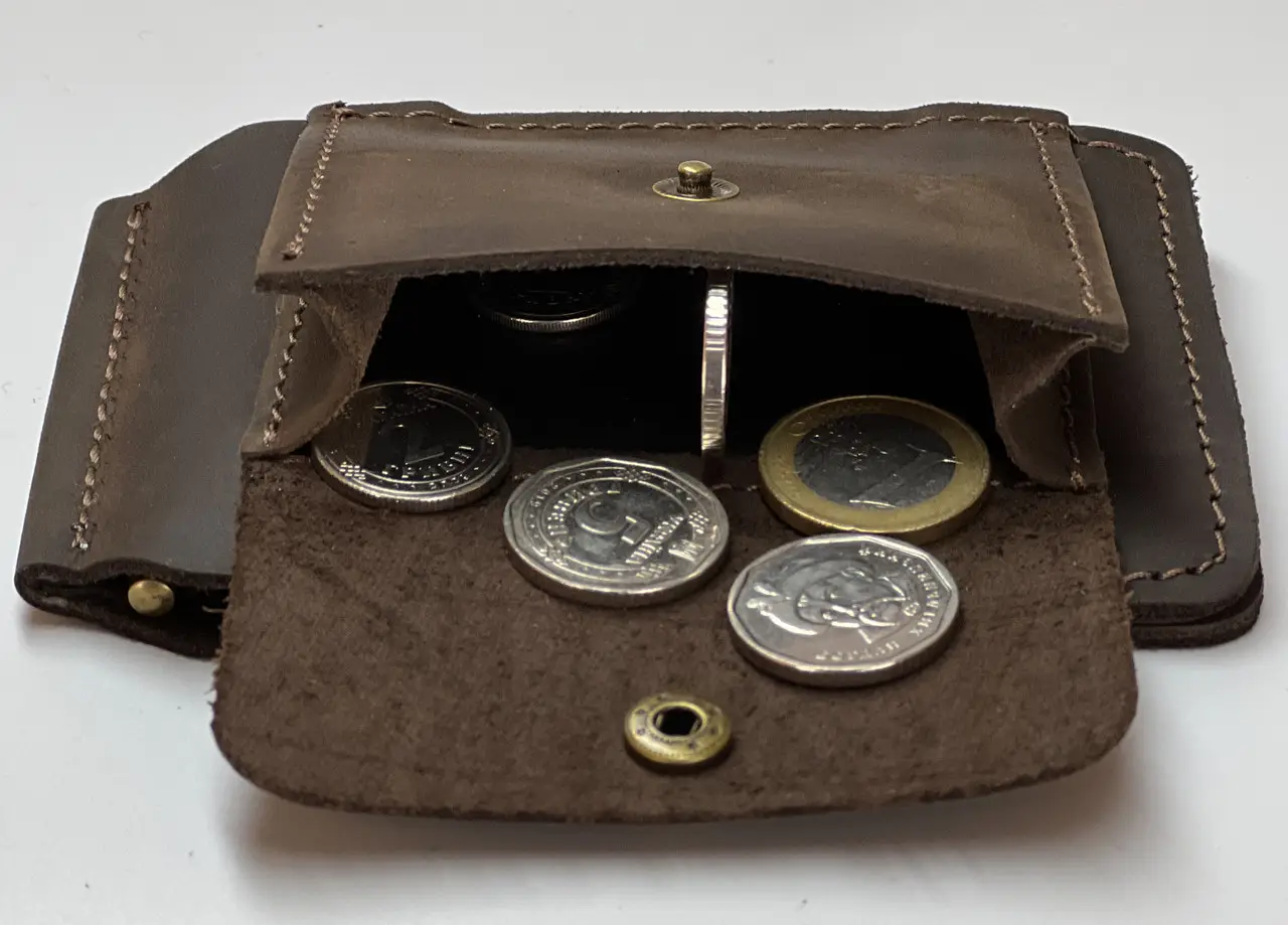 Гаманець із затискачем Double шкіряний 12х8х5х1 см - фото 6 Гаманець із затискачем Double шкіряний 12х8х5х1 см - фото 6