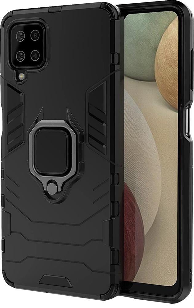 Противоударный чехол Samsung Galaxy M32 M325 (подставка кольцо) Black (22866-2B)