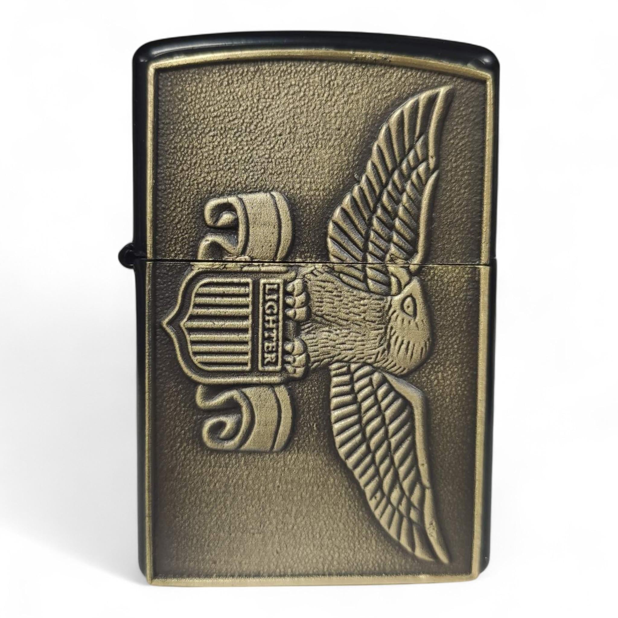 Зажигалка бензиновая Lighter HL-498 Brass в подарочной упаковке (26155427)