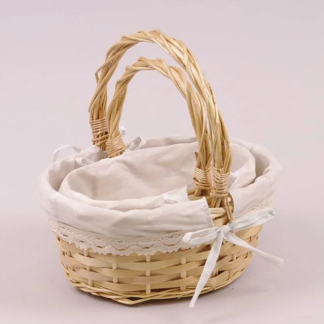 Комплект корзин с тканью Flora 2 шт. Натуральный (50086)