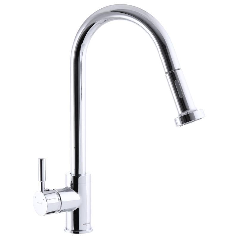 Смеситель для кухни MIXXUS Premium Hans 014 с выдвижной лейкой (MI2882)