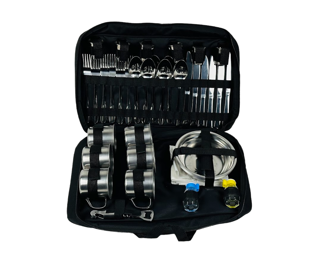 Набор посуды подарочный для пикника №4 на 6 персон в сумке 40 пр. (106-10-PS-1001)