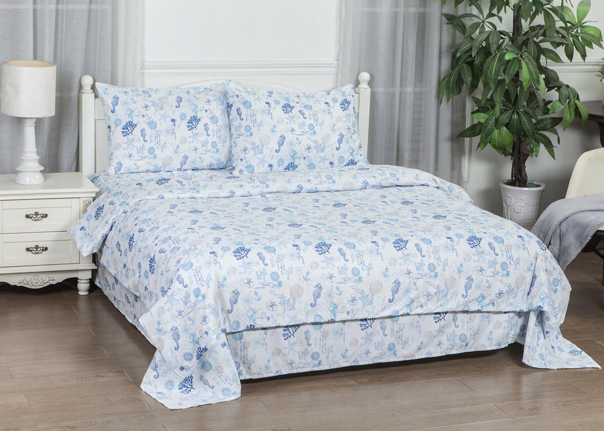 Комплект постільної білизни Soho Євро 200x220 см Sea (UG-PATTERN 12-E)
