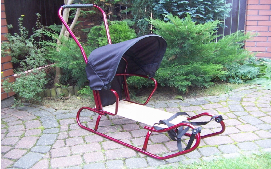 Санки 5в1 с ручкой и конвертом Красный - фото 2 Санки 5в1 с ручкой и конвертом Красный - фото 2