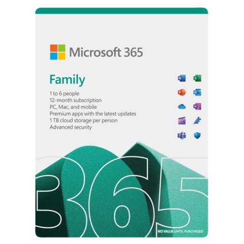 Ліцензія електронна Microsoft 365 Family 6 users 1 year