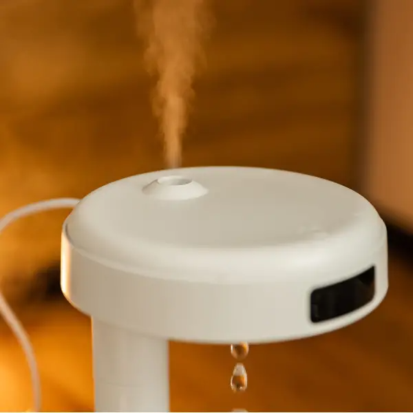 Зволожувач повітря антигравітаційний з підсвічуванням 600 мл Білий - фото 12