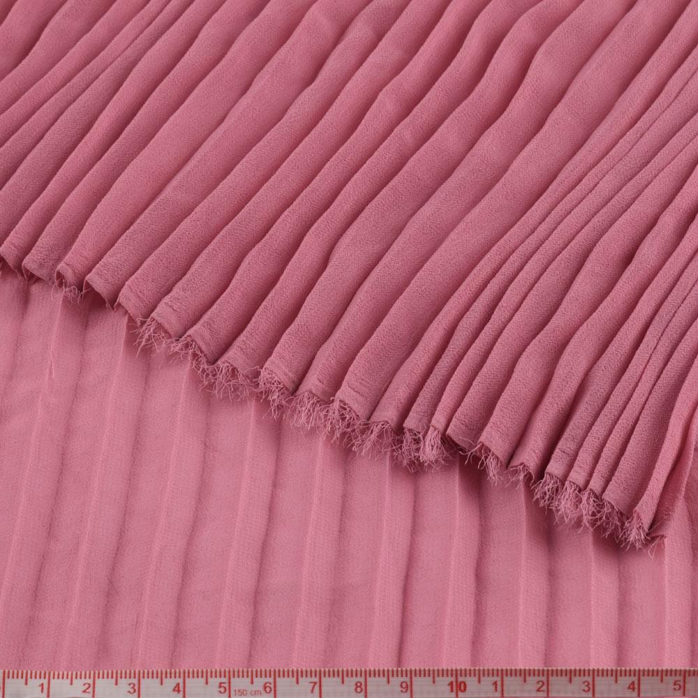 Ткань креп гофре в натянутом виде ширина 140 см Розовый (11416.008) - фото 2 Ткань креп гофре в натянутом виде ширина 140 см Розовый (11416.008) - фото 2