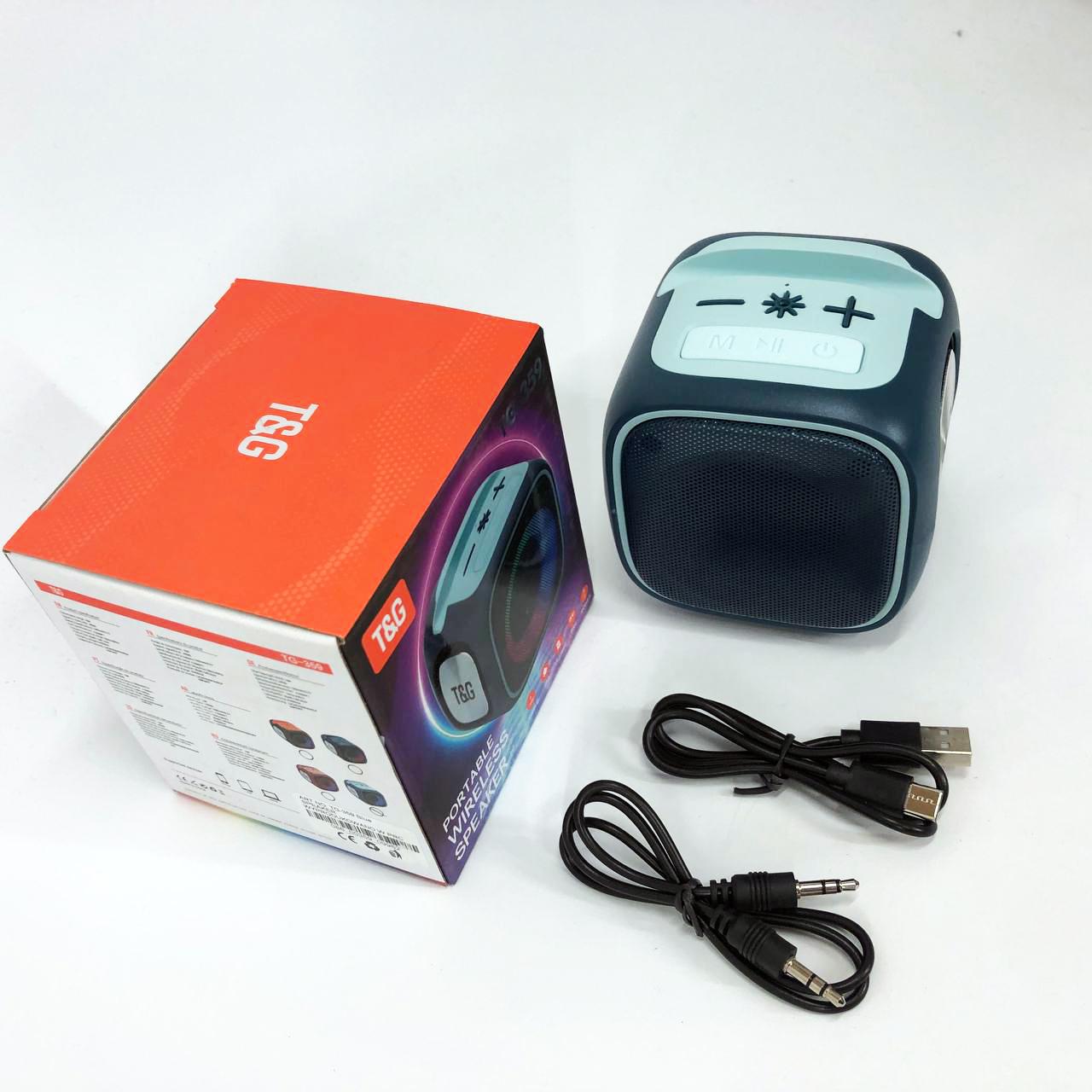 Колонка портативна з підсвічуванням RGB TG359 7W Синій - фото 9 Колонка портативна з підсвічуванням RGB TG359 7W Синій - фото 9
