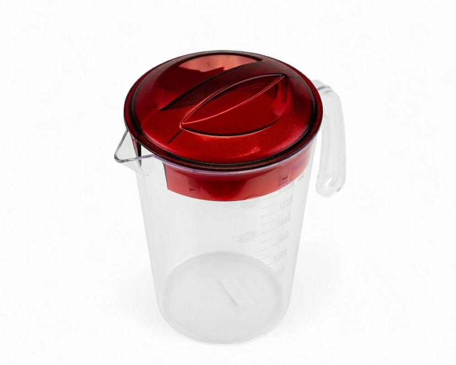 Кувшин с крышкой One Chef с мерной шкалой из поликарбоната для напитков 2 л d 14,5 см h 23 см - фото 2 Кувшин с крышкой One Chef с мерной шкалой из поликарбоната для напитков 2 л d 14,5 см h 23 см - фото 2